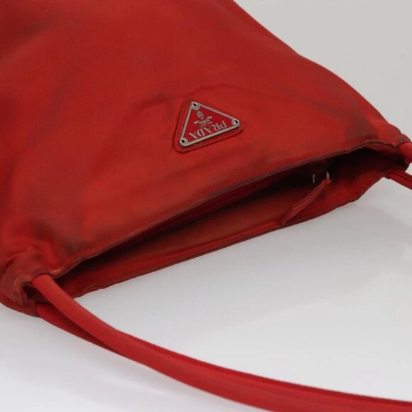 PRADA Shoulder Bag Nylon Red Auth 109708 - Picture 7 of 15